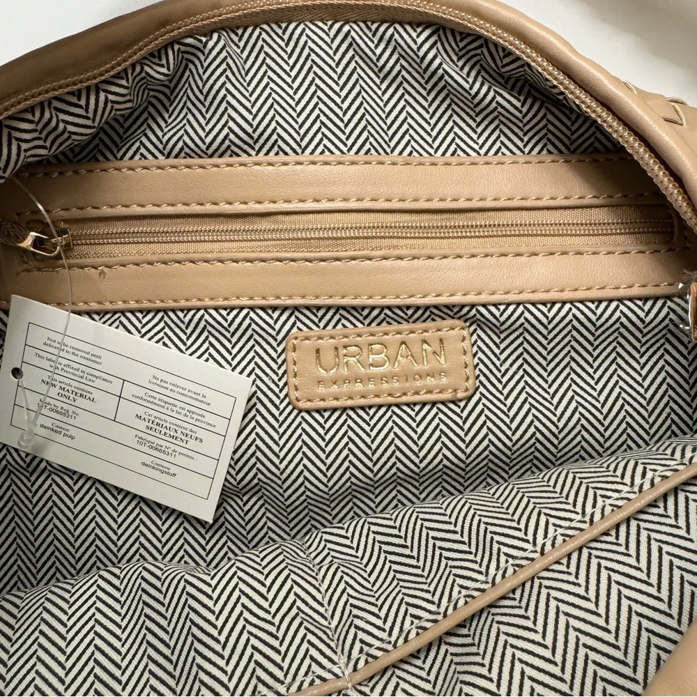 NEW Urban Expressions Laverne Hobo Weave Handbag - Picture 12 of 13